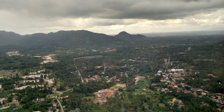 Penampakan atas Pulau Bangka