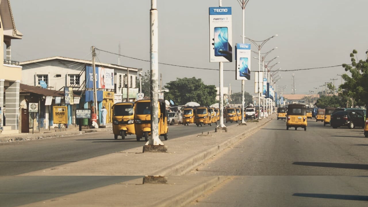 Salah satu bagian kota Yola, Adamawa State, Nigeria.